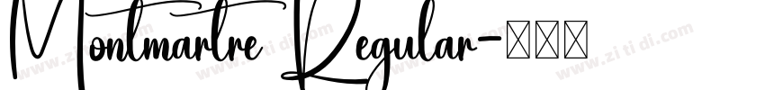 Montmartre Regular字体转换